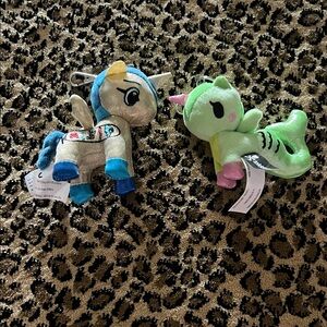 Tokidoki Plush Unicorn and Unicorn Mermaid Set